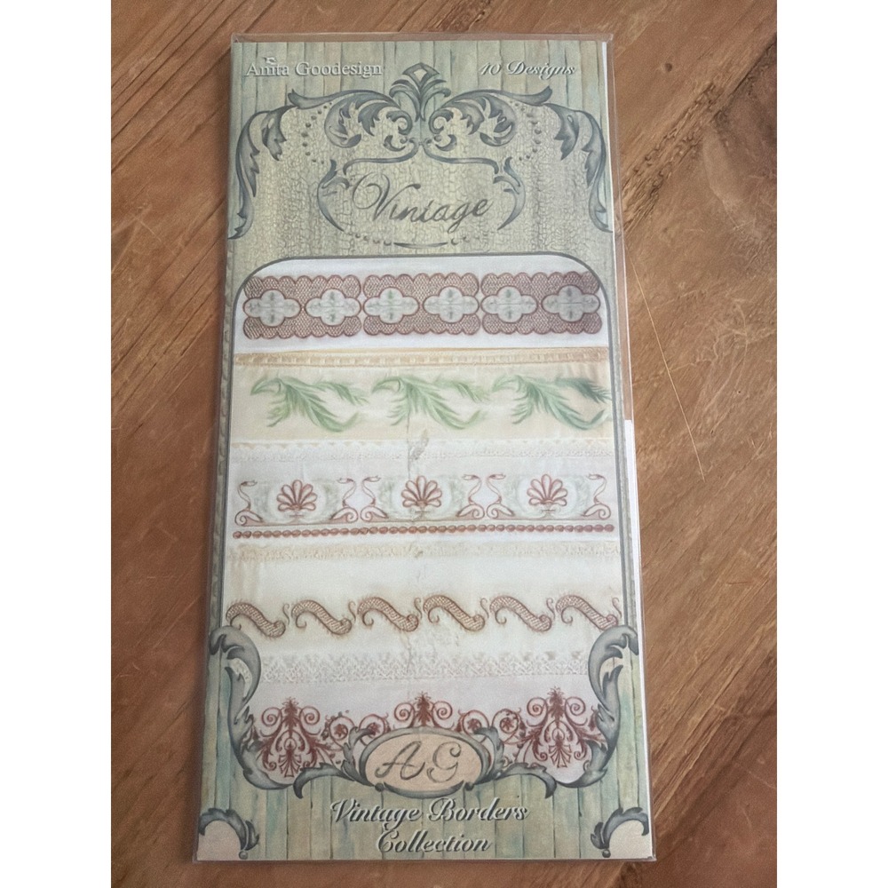 Anita Goodesign Vintage Borders Collection CD 40 Designs 5x7 Hoop 79AGHD